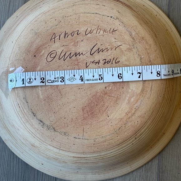 Terrafirma Ceramics Fern Cobalt Large Handmade   Super Bowl Studio Pottery USA - Picture 10 of 10